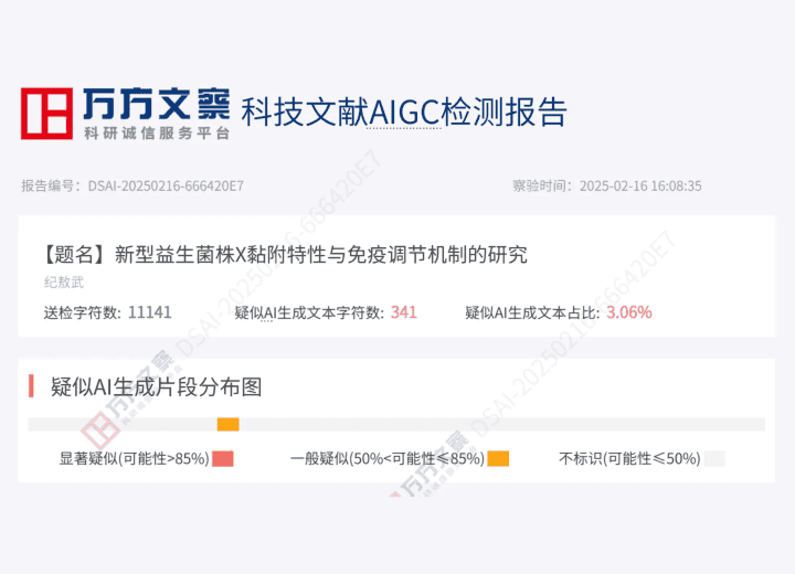 优化后万方 WanFang检测报告